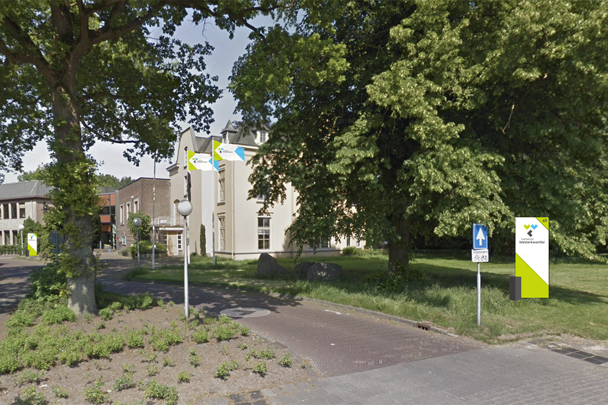 Gemeentewesterkwartier huisstijl-borden