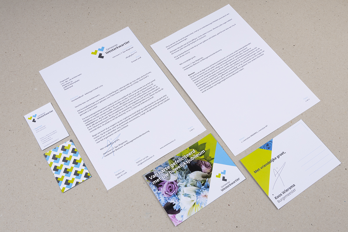 Westerkwartier huisstijl-correspondentieset