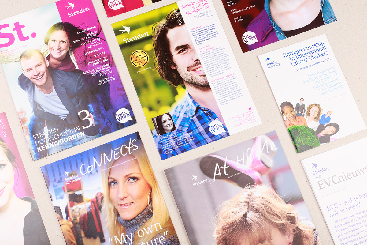 stenden hogeschool-leeuwarden-communicatie-folders-overzicht